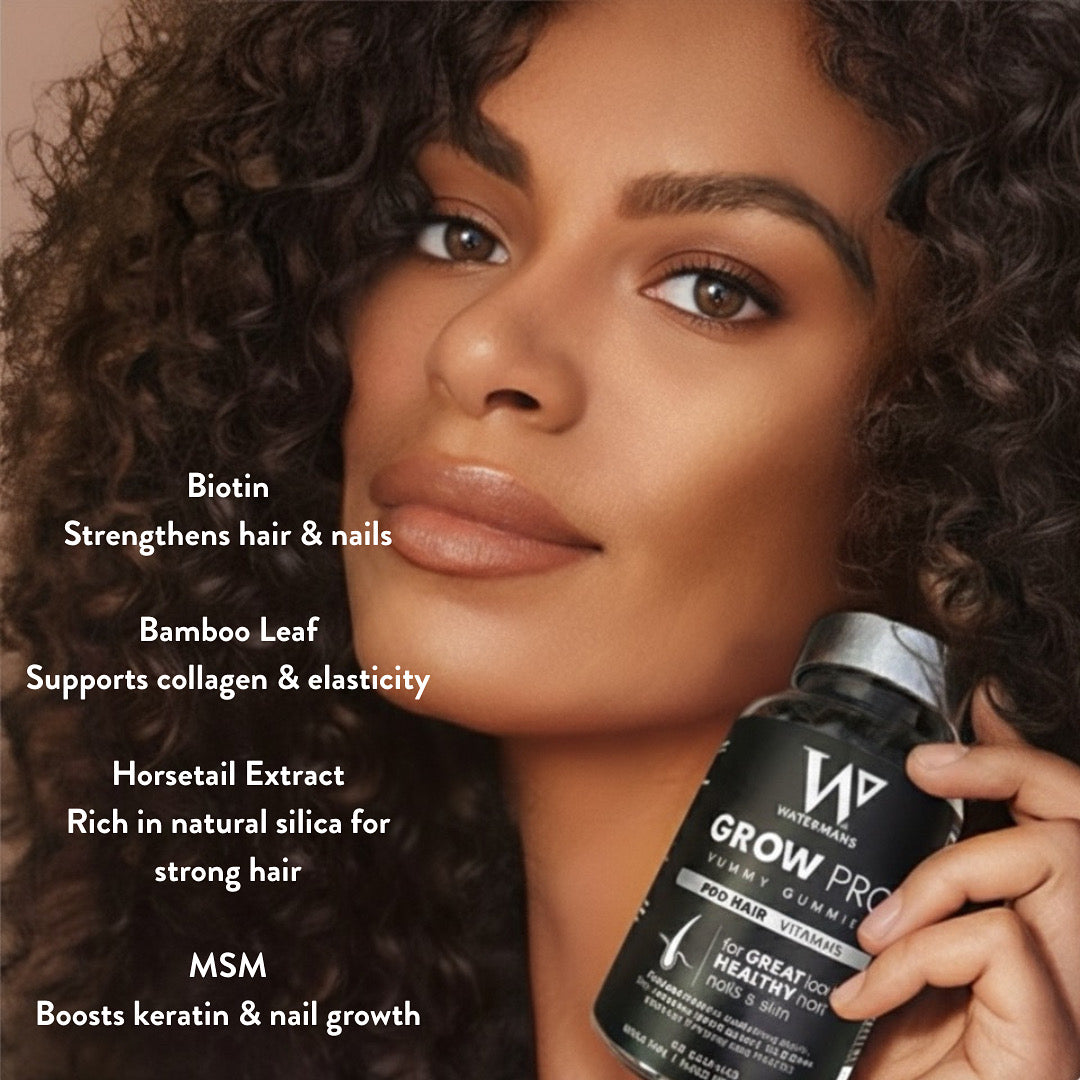 GrowPro おいしいグミ ヘアビタミン、スキン&ネイル