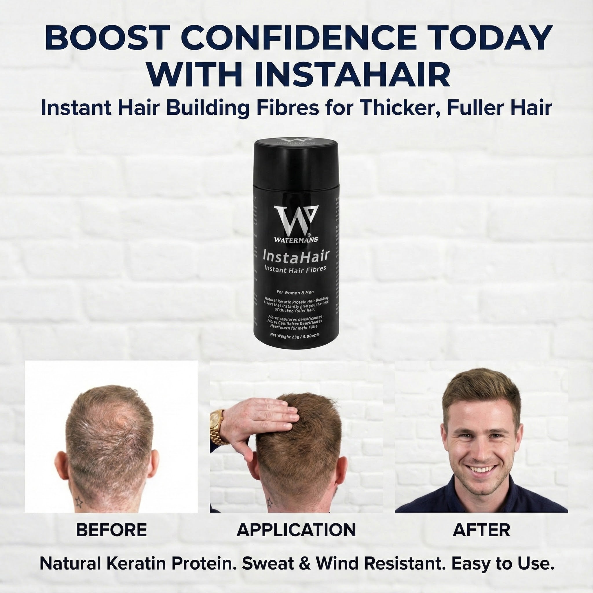 ヘアビルディングファイバー 23g ダークブラウン - 抜け毛コンシーラー - 隙間をカバー