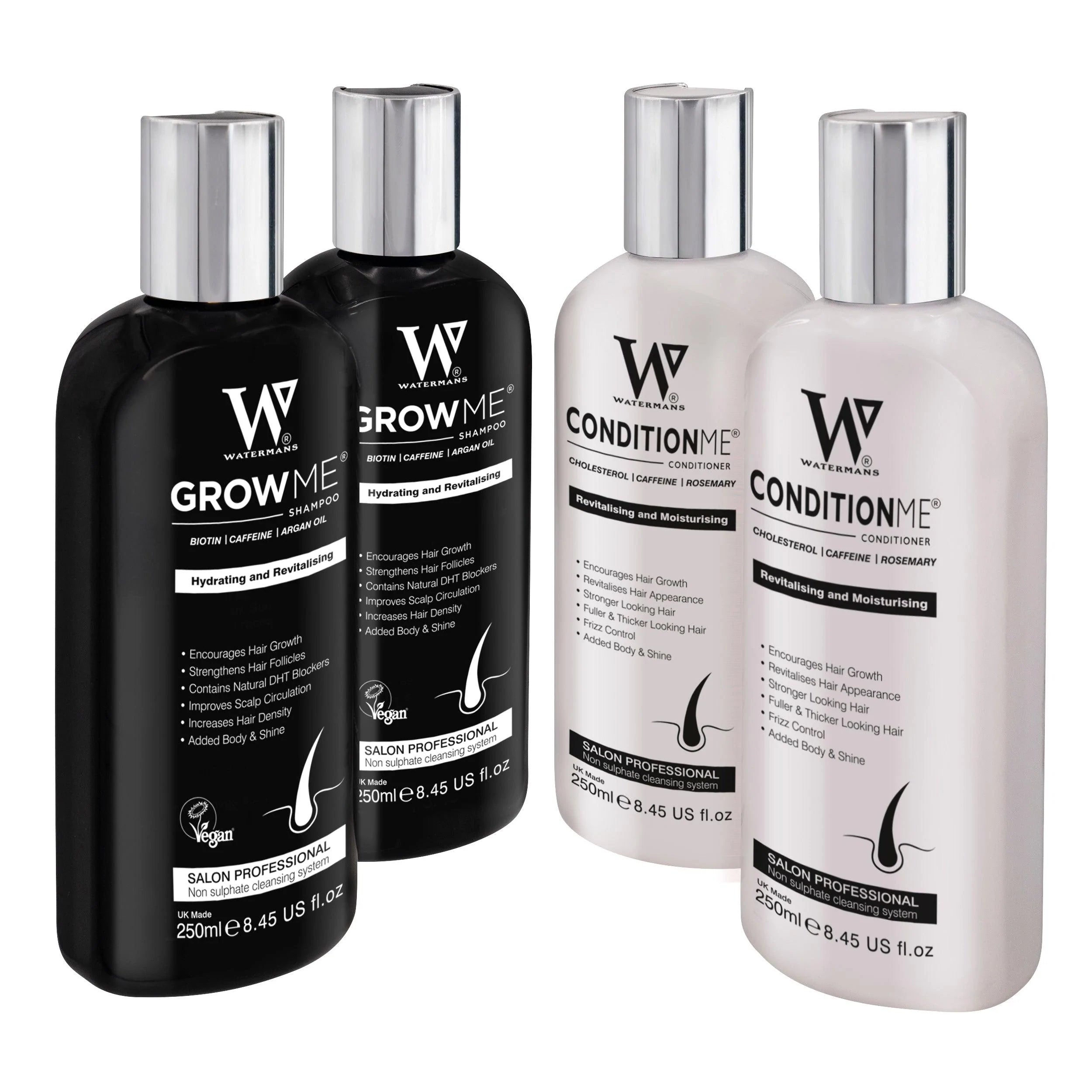 2 x Shampoo & 2 x Conditioner - BEST BUY - Watermans