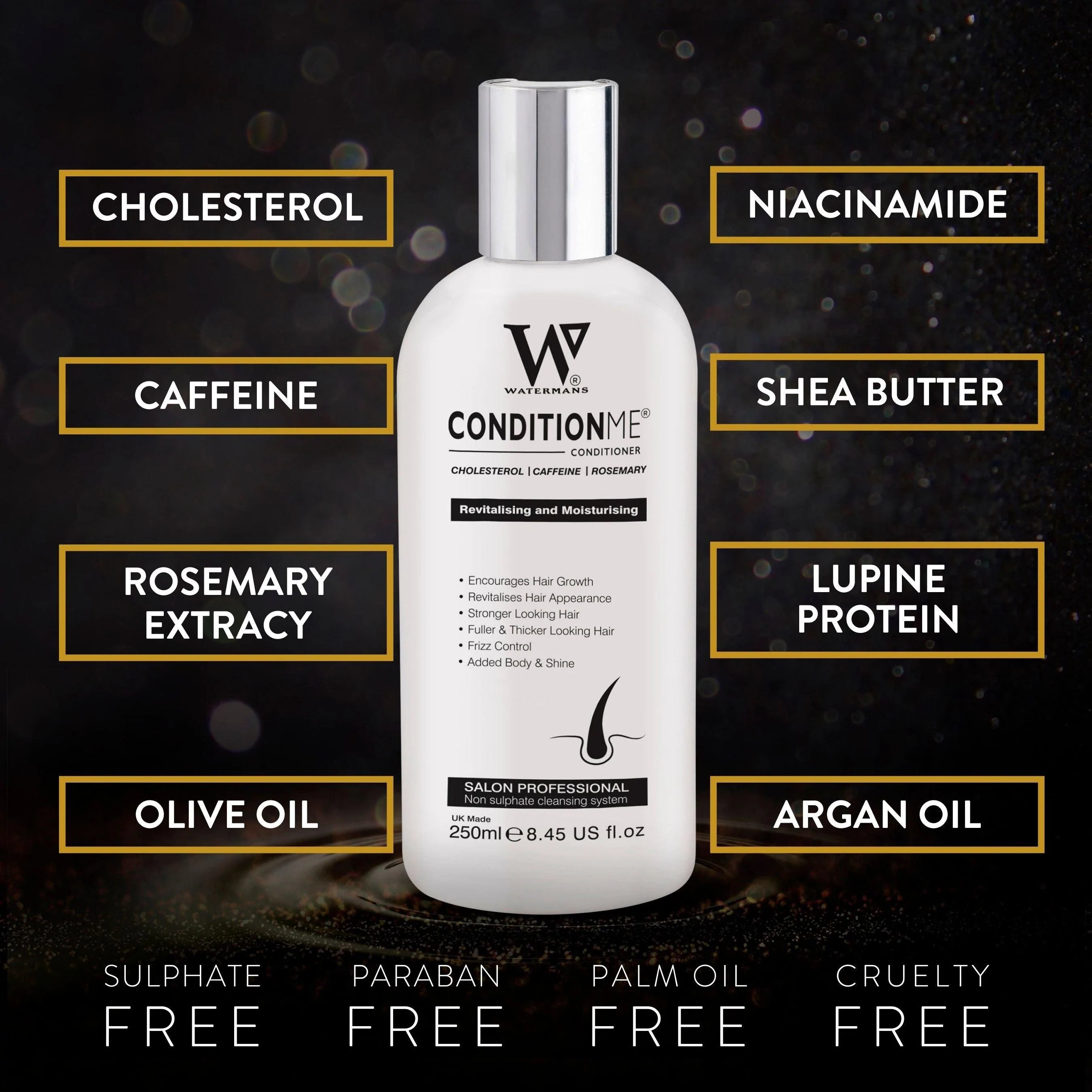 Shampoo & Conditioner, Elixir leave-in scalp treatment. Hair Survival Kit - 2nd Most ordered set - Watermans