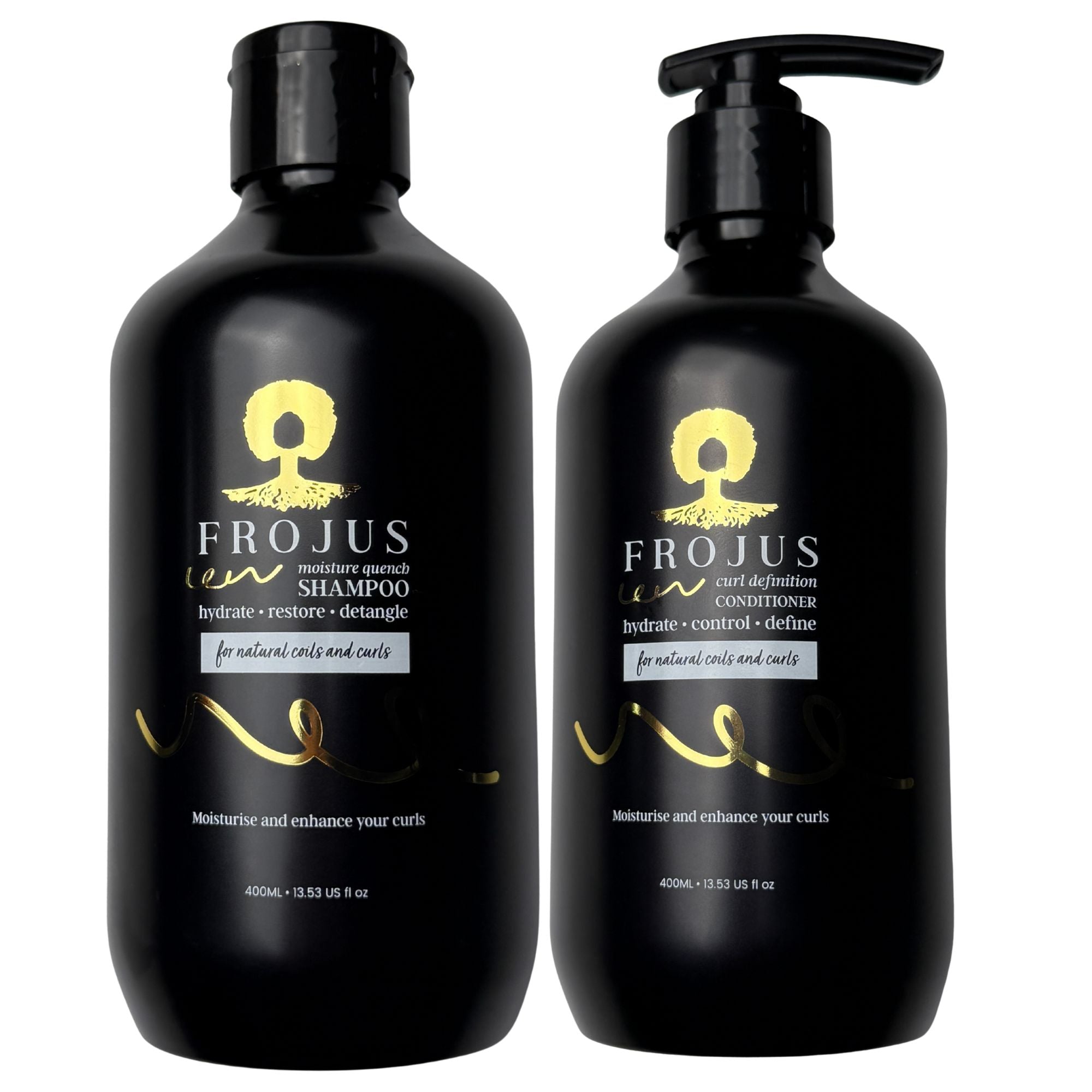 Frojus Moisture Quench Shampoo + Curl Definition Conditioner Set