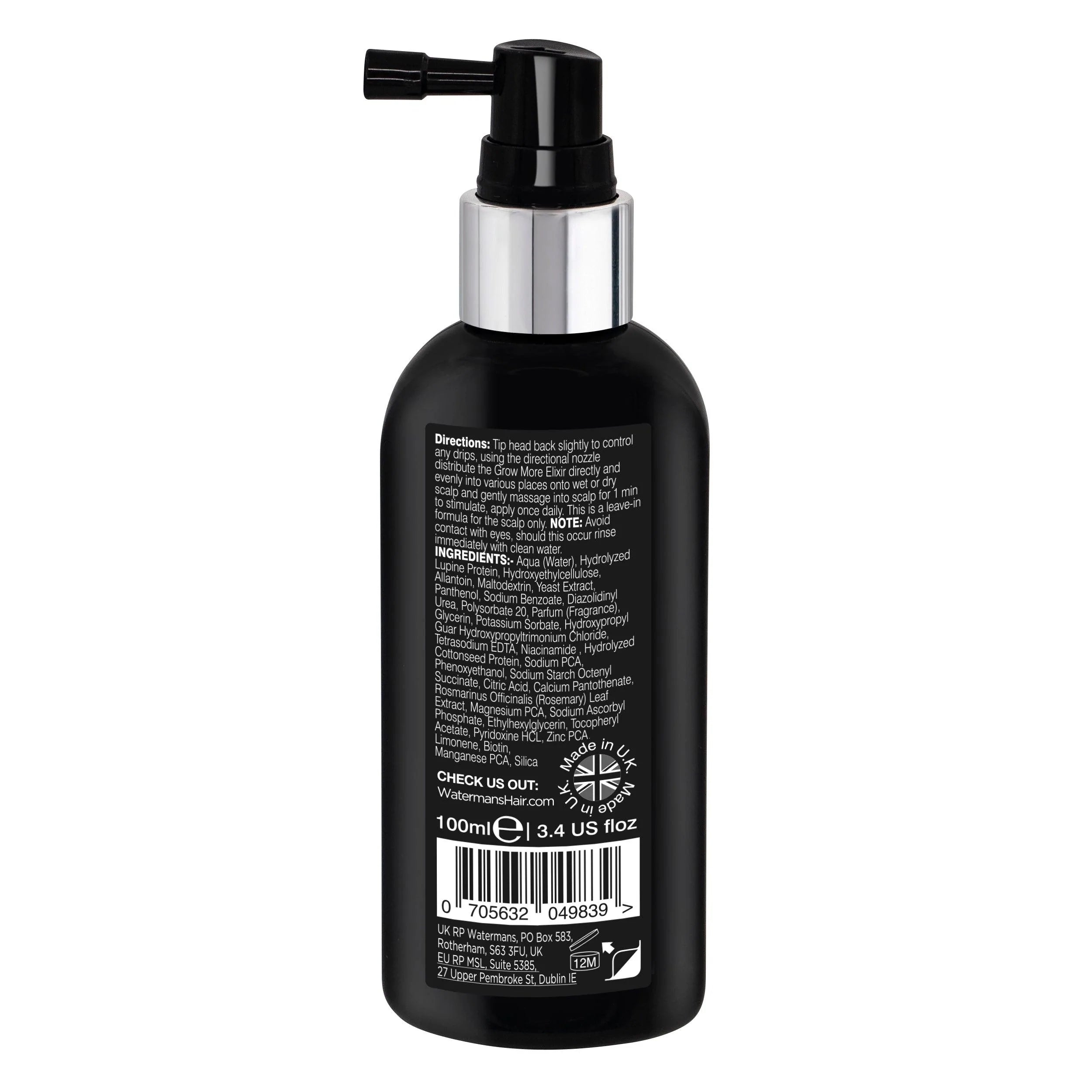 Grow More® Elixir - Luxury Hair Boost Serum - Leave on Scalp treatment - Watermans